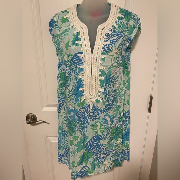 NWT Lilly Pulitzer Madia Tunic Dress Whisper Blue - Picture 2 of 7